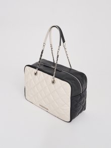 BIG QUILTING BAG IN IVORY