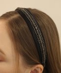 하스(HAS) LV057 Black cubic hairband