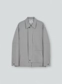 아우브아워(AUBOUR) Flap two way wool shirts jacket ( soft mauve gray )