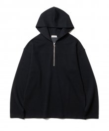 Relax Half zip hoodie Black