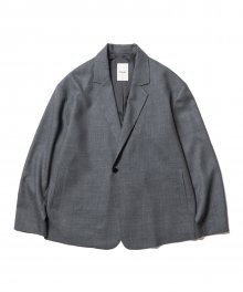 Relax One Button Jacket Grey