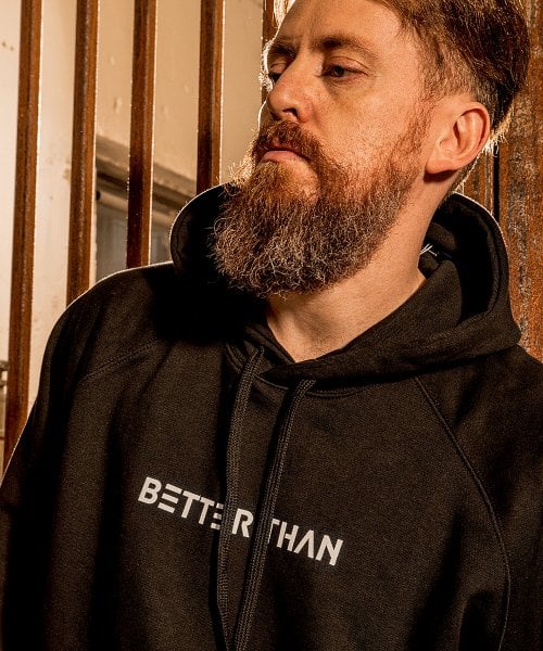 베러댄88(BETTERTHAN88) 칼스베드 오버핏 후드티 밴타블랙 - 23,200 | 무신사 스토어