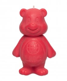 LMC BEAR CANDLE red