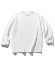 리버스 더블 컬 레이어드 롱 슬리브 티셔츠 MFOLS001-WT