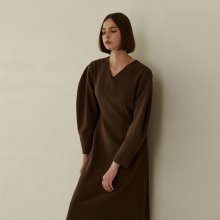 BELT DETAIL DRESS KHAKI BROWN