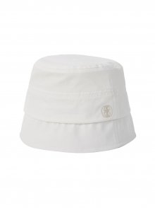 MONOGRAM BUCKET HAT (WHITE)