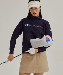 [ASIA] Golf 여성 Champion로고 Fleece 기모 하프넥 스웨트셔츠 (NORMAL NAVY) CKTS1F076N2