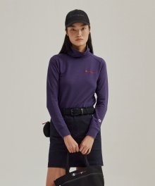 [ASIA] Golf 여성 Champion로고 기모 터틀넥 긴팔티셔츠 (NORMAL NAVY) CKTS1F077N2
