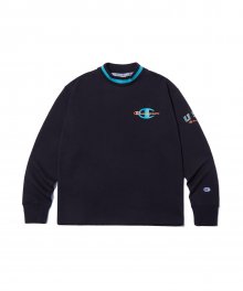 [ASIA] Golf 남성 넥라인포인트 터틀넥 티셔츠 (BLACK) CKTS1F011BK