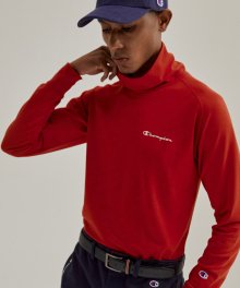 [ASIA] Golf 남성 Champion로고 터틀넥 티셔츠 (NORMAL RED) CKTS1F010R2