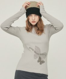 LO BUTTERFLY T-SHIRT(GRAY)