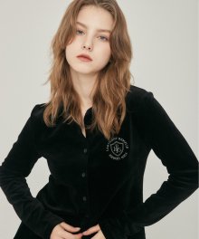 LO VELOUR SHIRT(BLACK)