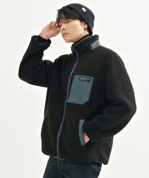 체이스컬트(CHASECULT) 남성 리버시블 양털 하이넥 집업-AFRK4313D03 - 49,900 | 무신사 스토어