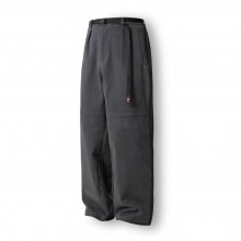 Wide Straight Belt Pants - Grey