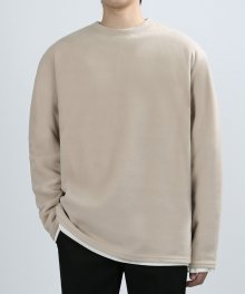 FLEECE LONG SLEEVES (SAND BEIGE)