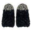 Handmade Rabbit Fur Gloves_[Black]