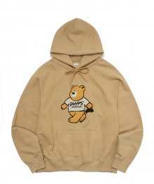 CAPTAIN BEAR HOODIE BEIGE