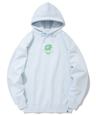 비전스트릿웨어(VISION STREETWEAR) VSW Flower Hoodie Sky Blue 상품 이미지