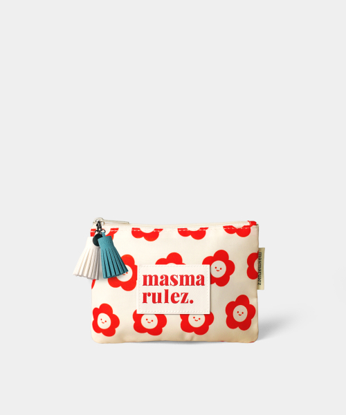 마스마룰즈(MASMARULEZ) basic pouch_smile flower - 사이즈 & 후기 | 무신사