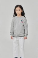 아브드레브(ARBRE DE REVE) UL:KIN X THE SMURFS_SMURF & ULKIN Logo Embroidery Kids Sweatshirts_Grey