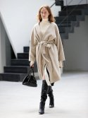 위메농(OUI MAIS NON) Wool alpaca minimal robe-coat