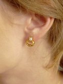 피오레(FIORE) heart travel key earring