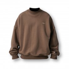 Half-Neck Sweat Shirt - Brown