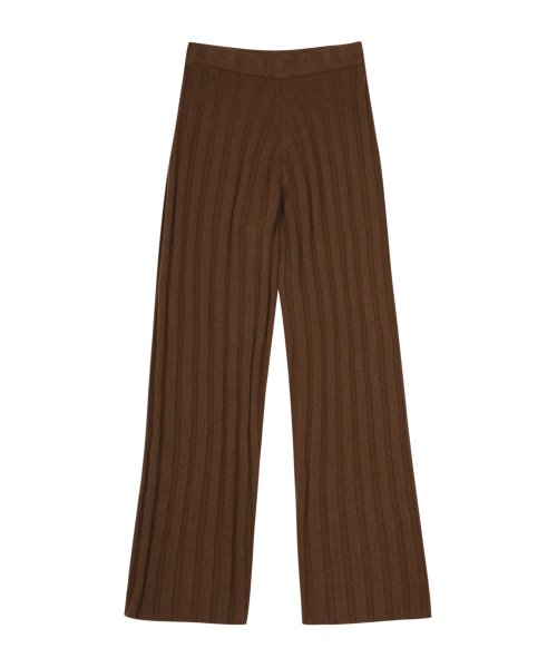 아(GAEA) cashmere ribbed pants (brown 