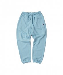 W LOGO SWEAT PANTS (S.BLUE)