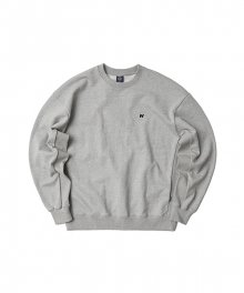 W LOGO SWEATSHIRT (GREY)