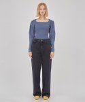 레이브() Semi-Wide Straight Jeans in Black VJ1AL115-10