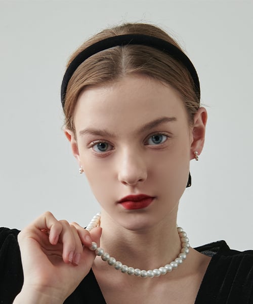 하스(has) LVH015_TOUXHAS Basic velvet headband