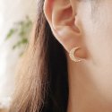 리타모니카(RITA MONICA) Pave Moon Earrings