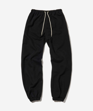 아웃스탠딩(OUTSTANDING) REVERSE HEAVY SWEAT PANTS_BLACK 상품 이미지