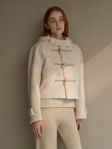 Suri alpaca duffle coat (ivory)