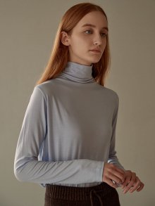 AN tencel pola tee (sky blue)