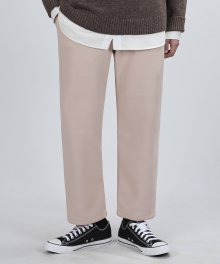 SPAN WOOL WIDE PANTS (SAND)