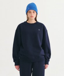 [21Winter] Classic Fleece Sweatshirt_Women (Dark Navy)