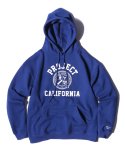 캘리포니아 프로젝트(CALIFORNIA PROJECT) COLLEGE LOGO HOODIE LOOSE FIT (BLUE)