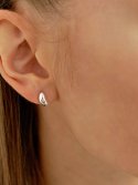 리엔느와르(leeENoir) Simple Oval Earring (2color)