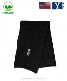 EMBROIDERY HANDSOME DAN MUFFLER BLACK