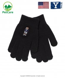 EMBROIDERY HANDSOME DAN GLOVE BLACK