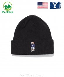 EMBROIDERY HANDSOME DAN BEANIE BLACK