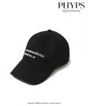피지컬 에듀케이션 디파트먼트() PHYPS® X POSTER SHOP SLOGAN BALL CAP BLACK