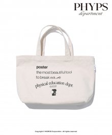 PHYPS® X POSTER SHOP TOTE BAG IVORY