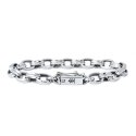 스팅925(STING925) Curved Bold Paper Chain Bracelet