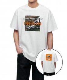CNY 헤비 저지 반소매 티셔츠 (릴랙스드) - 화이트 / A27GE-100