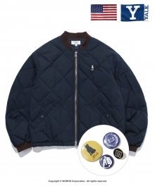 ( YALE X GANT CO-OP) HERITAGE DAN QULITED MA-1 NAVY