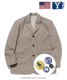 ( YALE X GANT CO-OP) WOOL SPORTS COAT BEIGE