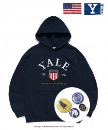 SHIELD LOGO HOODIE NAVY